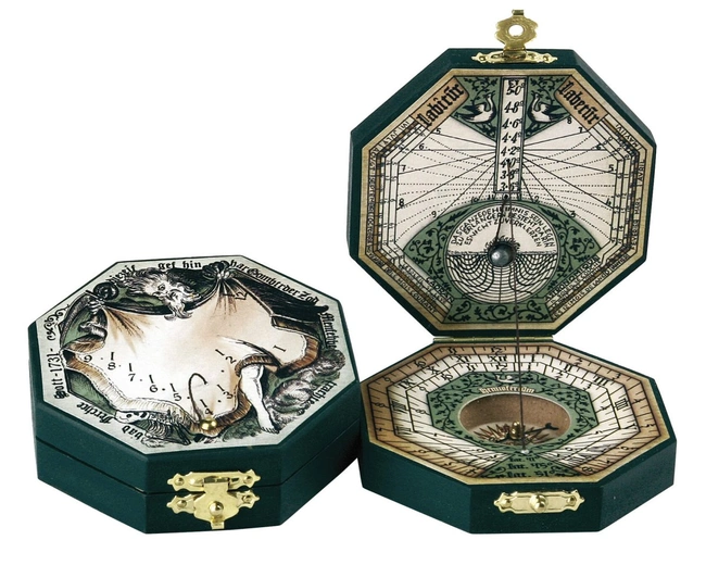 Солнечные часы Hemisferium Papel Octagonal 7,3 х Н 2см, бронза