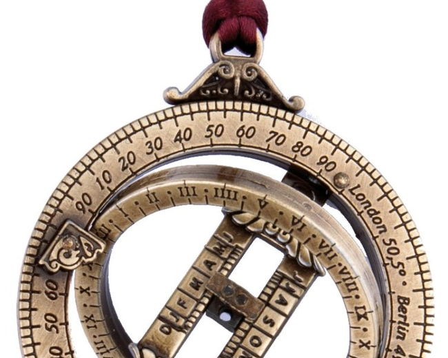 Подвеска астрономическое кольцо Hemisferium Hanging Astronomical Ring Dial диам 4,5 см толщина 4 мм