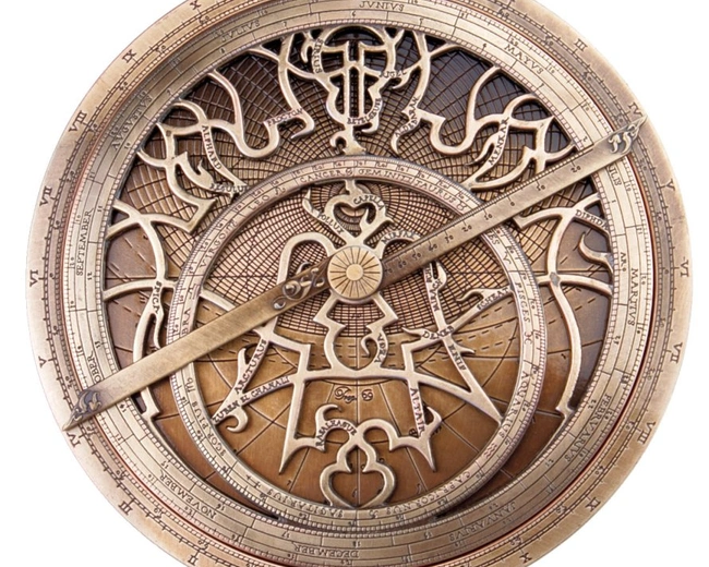 Астролябия планисферная диам 20 см Hemisferium Planisferic Astrolabe , бронза