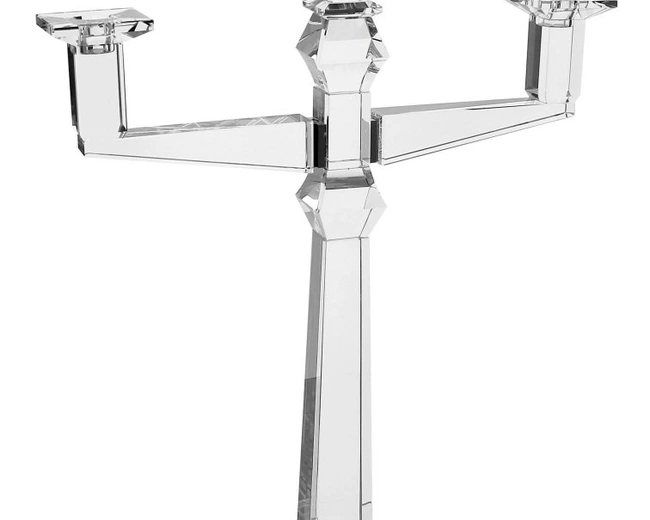 LUCE Подсвечник 3 рожка 38 x 12 x Н 53 хрусталь