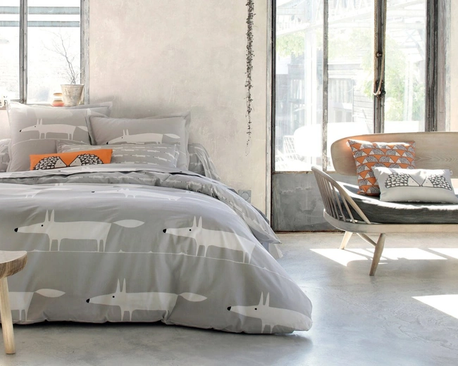 Постельное бельё MR FOX GRIS пододеяльник 155x200, простынь 180х290, наволочки 50х75*2шт Постельное бельё MR FOX GRIS пододеяльник 155x200, простынь 180х290, наволочки 50х75*2шт