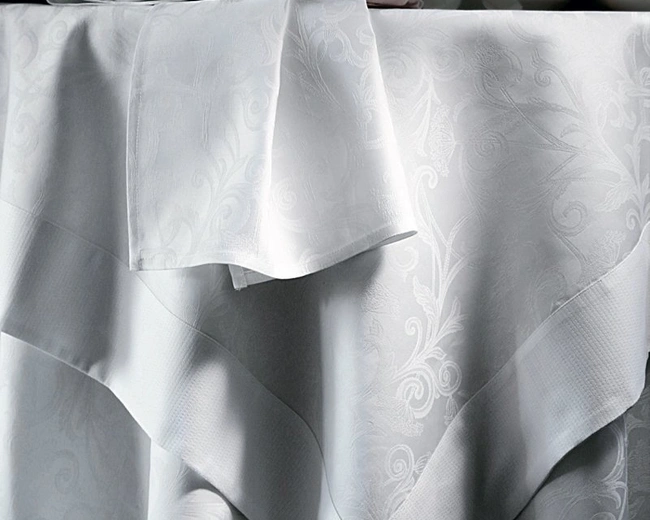 Скатерть OMBELLE blanc 170х300, 100% хлопок жаккард