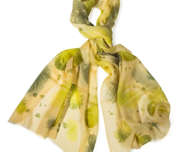 FEATHER GREEN Шаль 70/200 шерсть FEATHER GREEN Шаль 70/200 шерсть