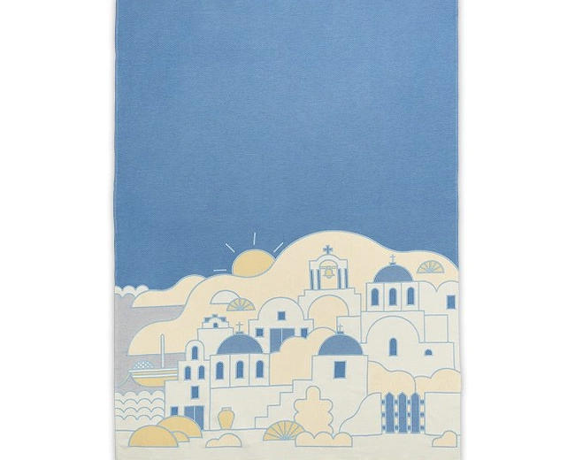 Пляжное полотенце SANTORIN 140х190 хлопок 100% жаккард