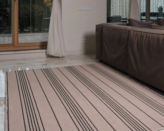 Ковёр "LINO", р-р 150х200 см, кофейный/антрацит, хлопок 100% Ковёр "LINO", р-р 150х200 см, кофейный/антрацит, хлопок 100%