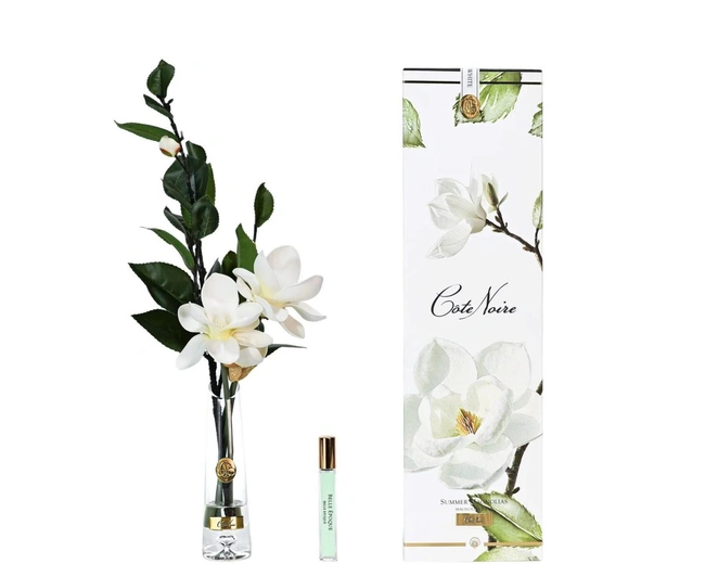 SUMMER MAGNOLIA WHITE GOLDДиффузор магнолии белые, золотой декор, спрей 15 мл