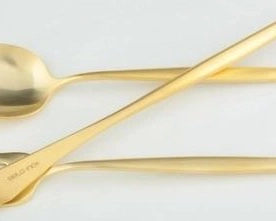 SPIRIT MATT GOLD 19-22столовые приборы, сталь 18/10, 24 шт. (6 ложек + 6 вилок + 6 ножей + 6 чайн