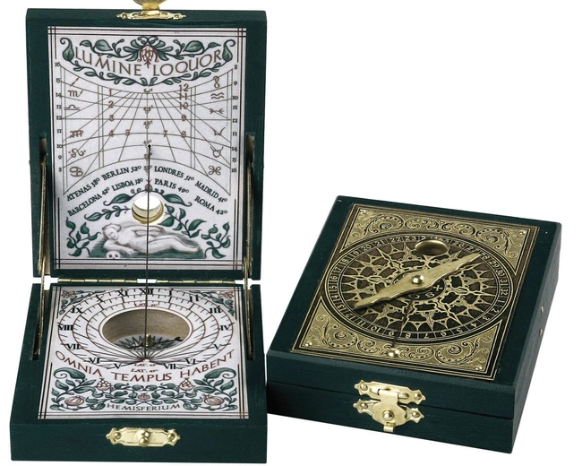 Солнечные часы Hemisferium Brass Kepler8,6х7 Н 2см, бронза