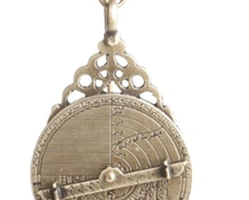 Миниатюрная астролябия Hemisferium Miniature Eastern Astrolabe Н 13 см диам 4,5 см толщина 5 мм, бр