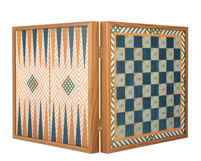 Chess/Backgammon/Ludo/Snakes Шахматы/нарды/лудо/змеи , цвет зеленый с синим, футляр дерево орех, Chess/Backgammon/Ludo/Snakes Шахматы/нарды/лудо/змеи , цвет зеленый с синим, футляр дерево орех,