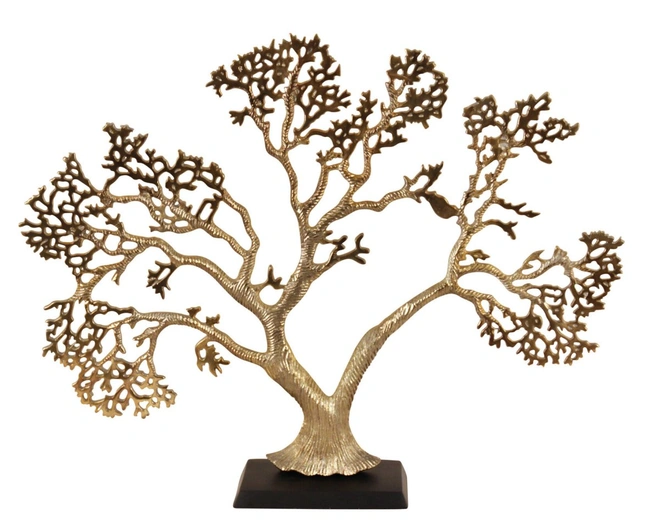 BONSAI TREEСкульптура бонсай , металл, цвет светлое золото H: 50 cm | W: 64 cm | D: 11 cm