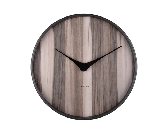 Часы настенные Karlsson WOOD MELANGE, темное дерево, липа, 40х40х4,5 см, бесшумный механизм, батарей