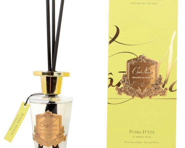 POIRE D'ETE Диффузор, золотой декор, 150 мл, ВхШхД 30х10,5х10,5 см