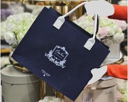Navy Handle BagСумка подарочная на молнии, синий 38х30х20см Navy Handle BagСумка подарочная на молнии, синий 38х30х20см
