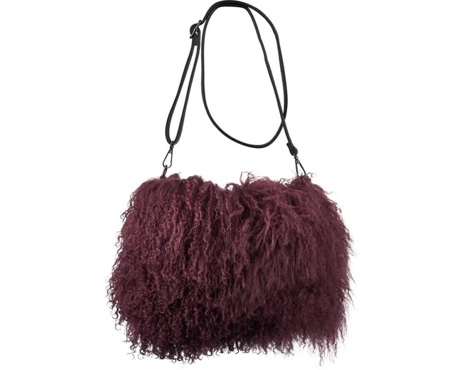 JASMIN BAG Port royal Сумка-муфта сиреневый 19/26, козий мех 30/40