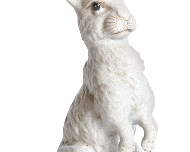 RABBIT LOOKING UPЗаяц, смотрящий вверх, фарфор H: 27 cm | W: 10 cm | D: 14 cm