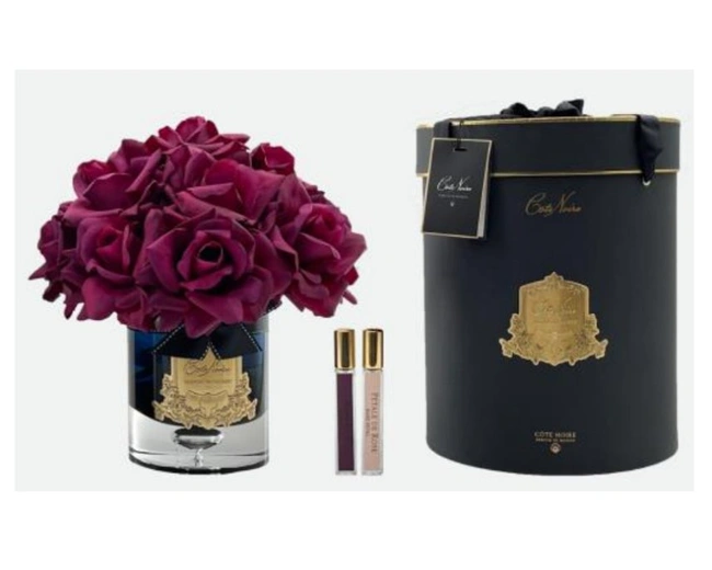 GRAND BOUQUET black glass carmine redБольшой букет роз, 2 спрея по 10 мл, черная ваза, крас GRAND BOUQUET black glass carmine redБольшой букет роз, 2 спрея по 10 мл, черная ваза, крас
