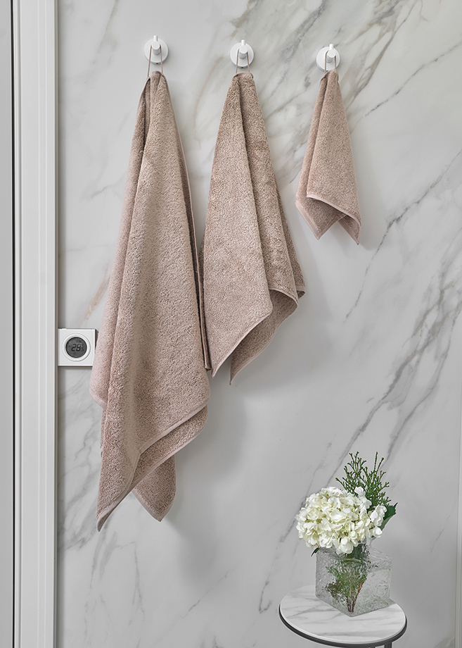 Полотенце  "TEDDY"  , цвет: серо-бежевый