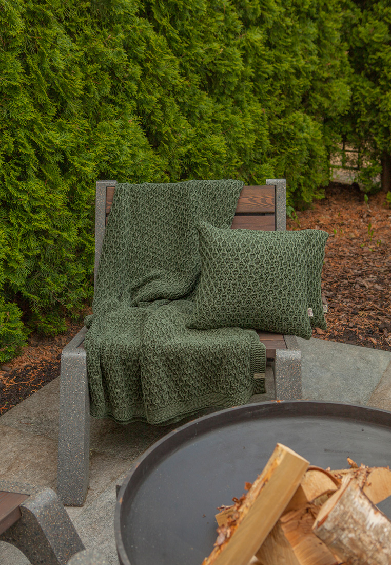 Плед "LUX 62", р-р: 150 х 200см, цвет: хвойный зеленый