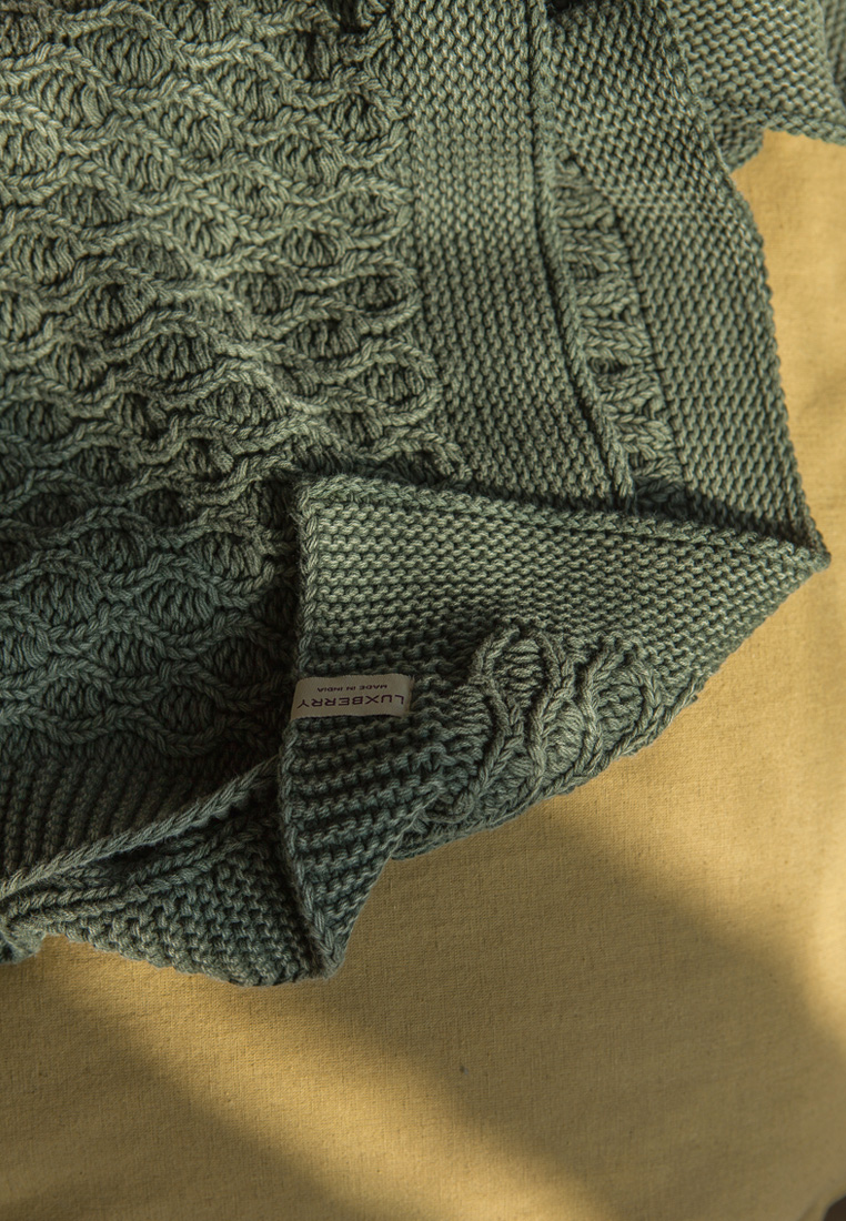 Плед "LUX 62", р-р: 150 х 200см, цвет: хвойный зеленый вид 3