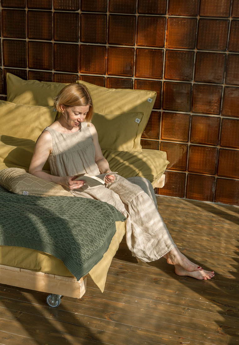 Плед "LUX 62", р-р: 150 х 200см, цвет: хвойный зеленый вид 4