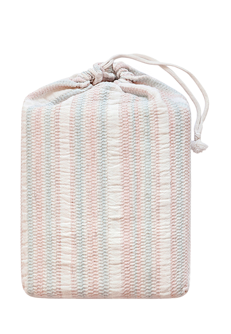 Покрывало "CANDY", экрю/розовый/голубой