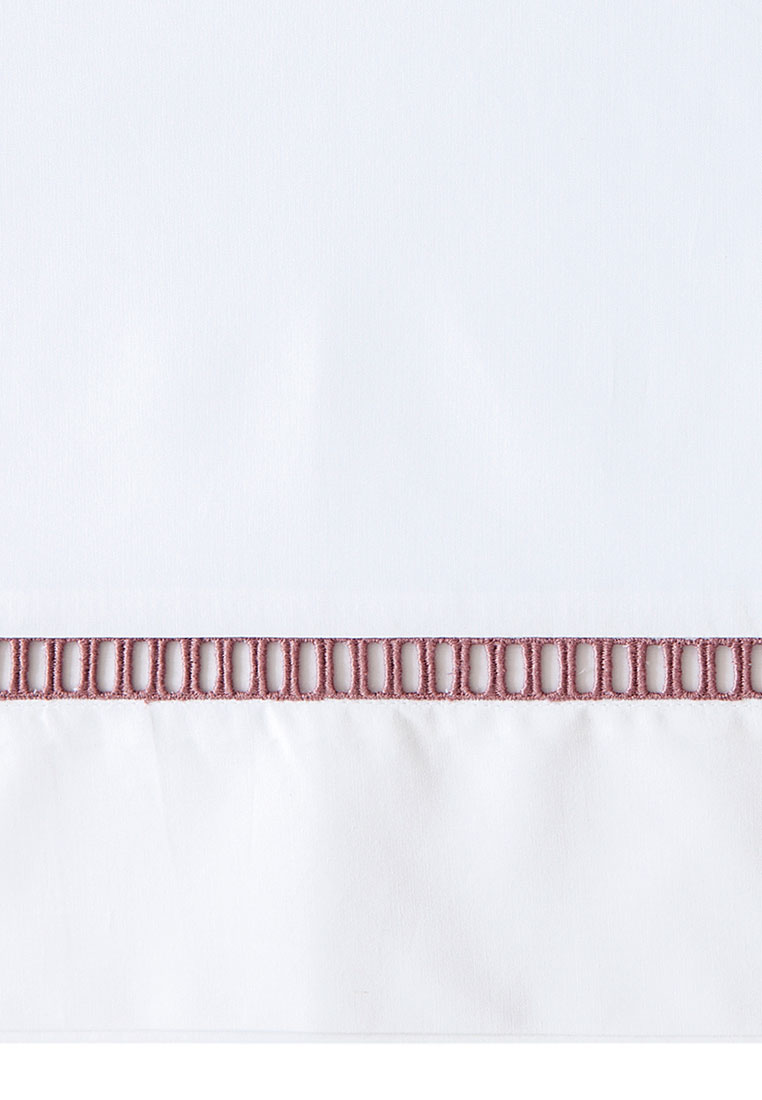 Пододеяльник "SAN MARCO", перкаль, белый/розовый вид 3