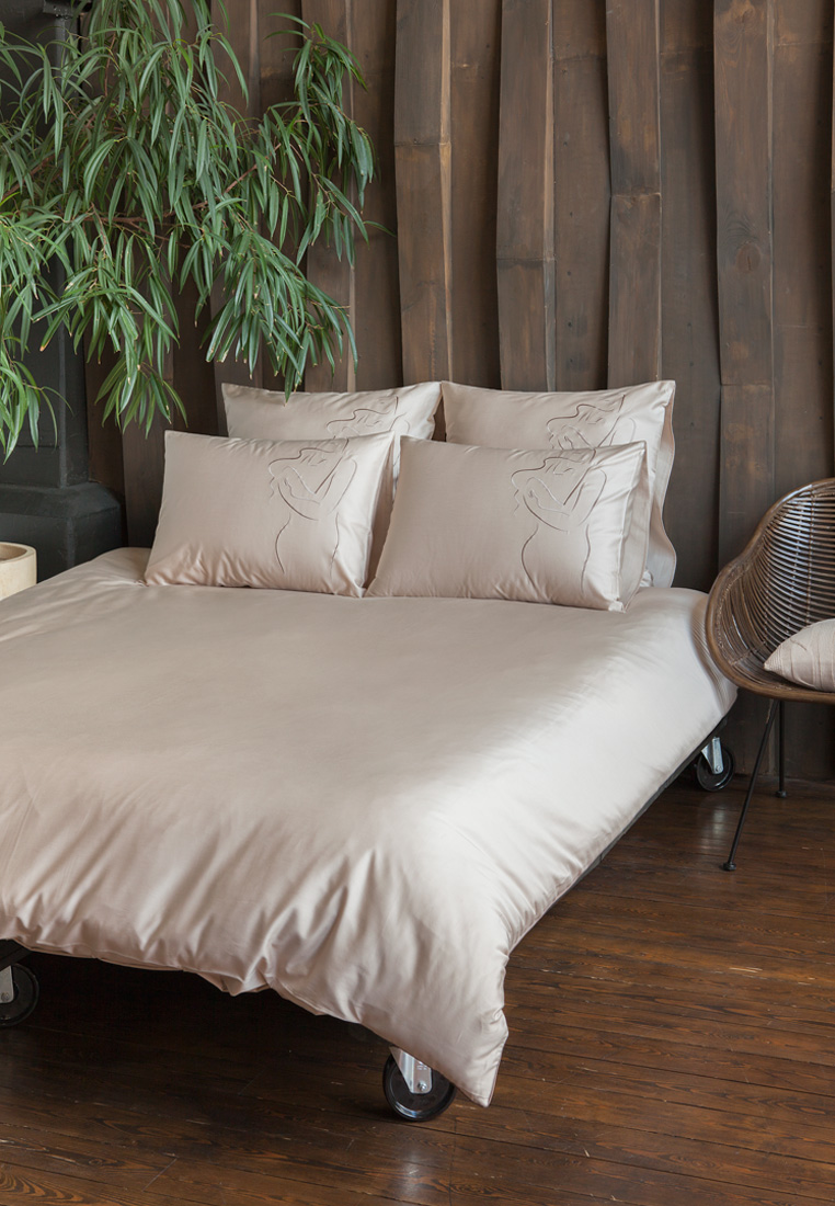 Пододеяльник "TENDERNESS", сатин, бежевый вид 2