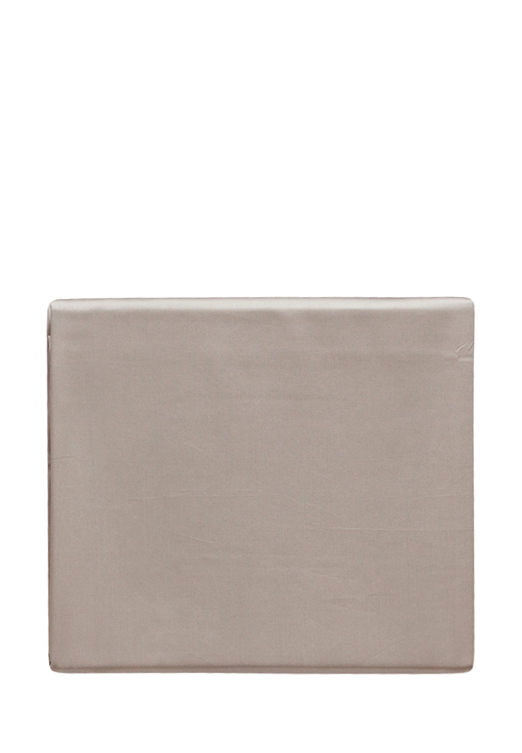 Простыня прямая (SB), CASTELLO, сатин, серо-бежевый