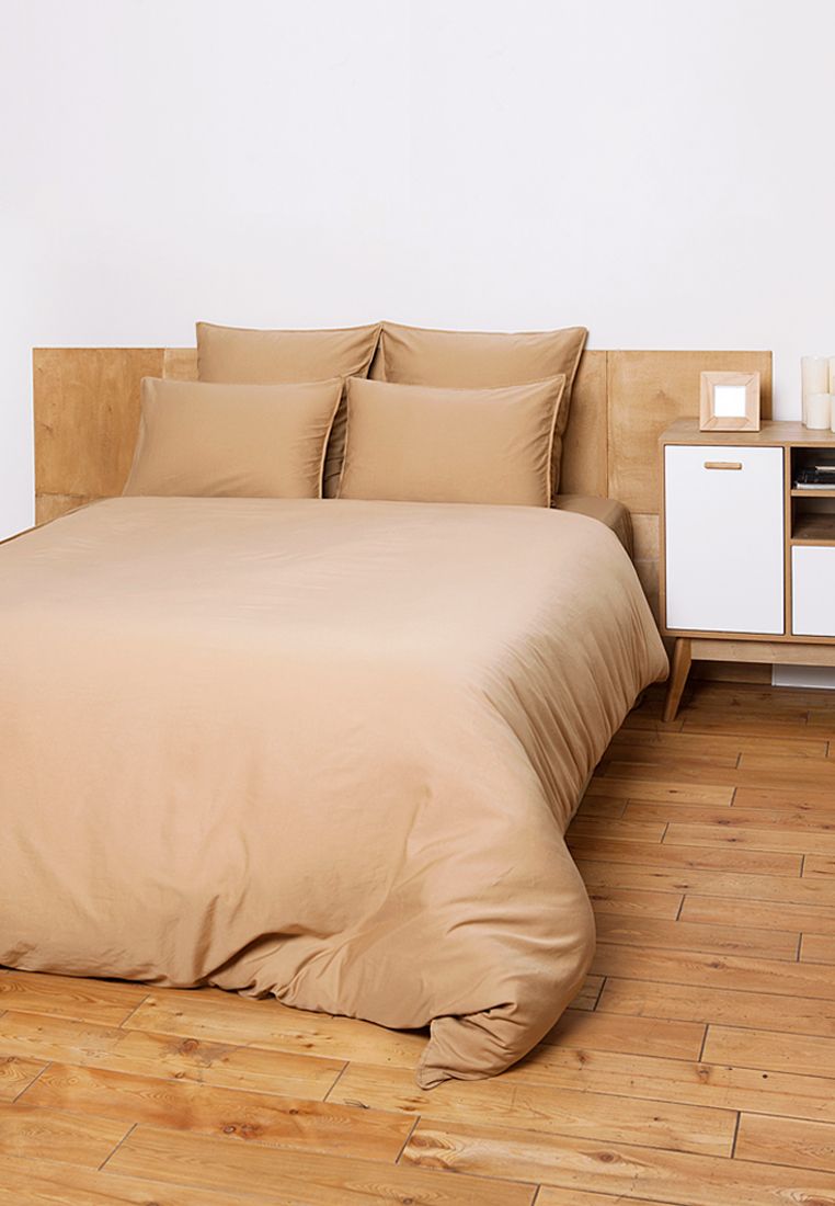 Простыня прямая (SB), SOFT SATEEN, золотой вид 4