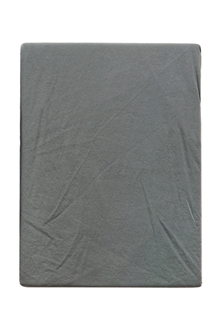 Простыня прямая (SB), SOFT SATEEN, серо-зеленый