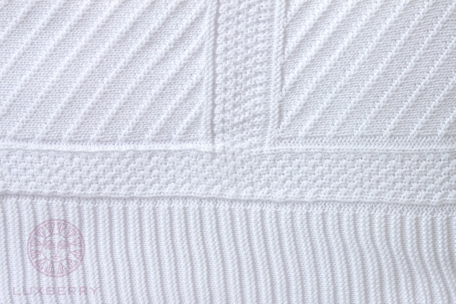 Плед детский "LUX 1401", белый вид 2