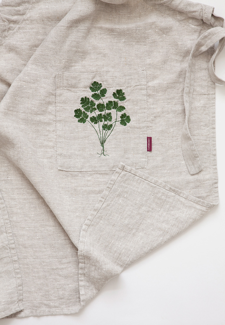 Фартук с вышивкой "КИНЗА" , цвет: натуральный вид 5