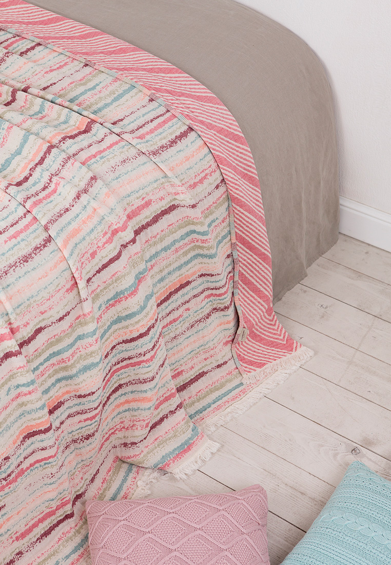 Покрывало "BALI", розовый/бирюзовый/бордо вид 2