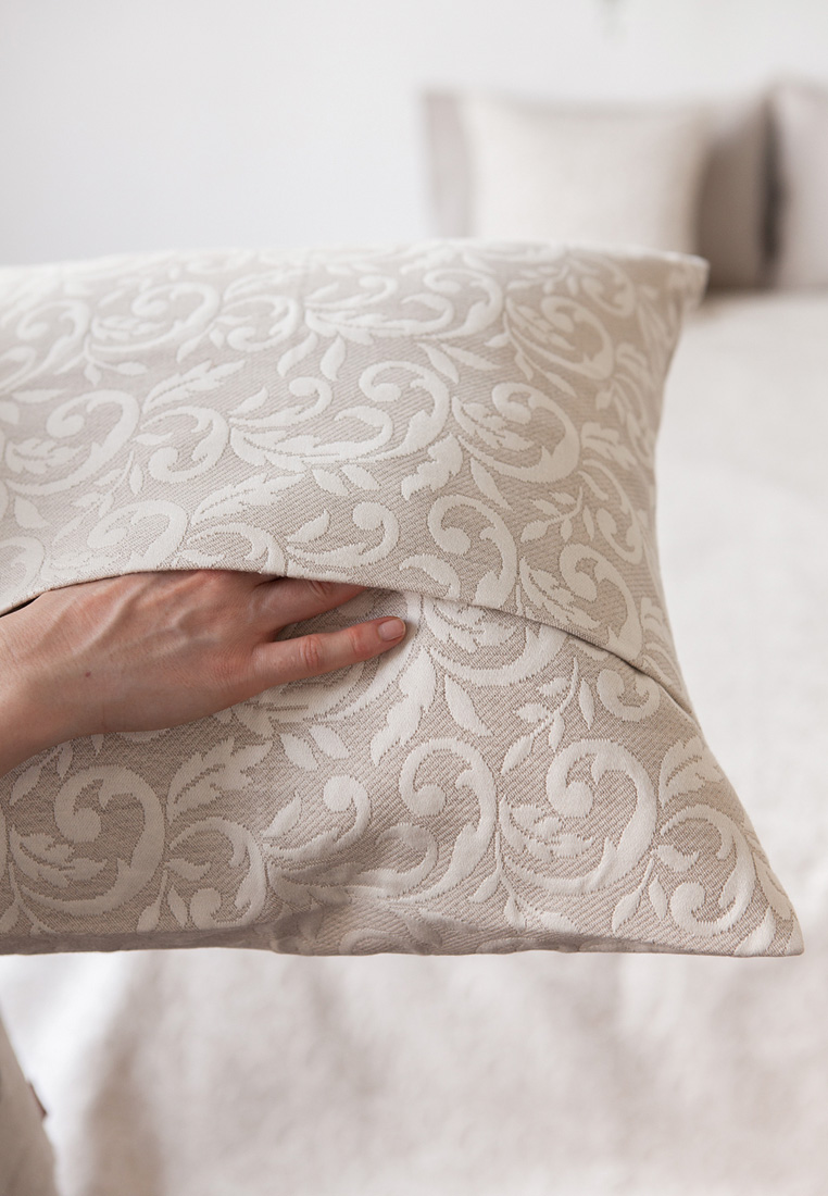 Покрывало + 2 наволочки "VILLAGE", натуральный/белый вид 4