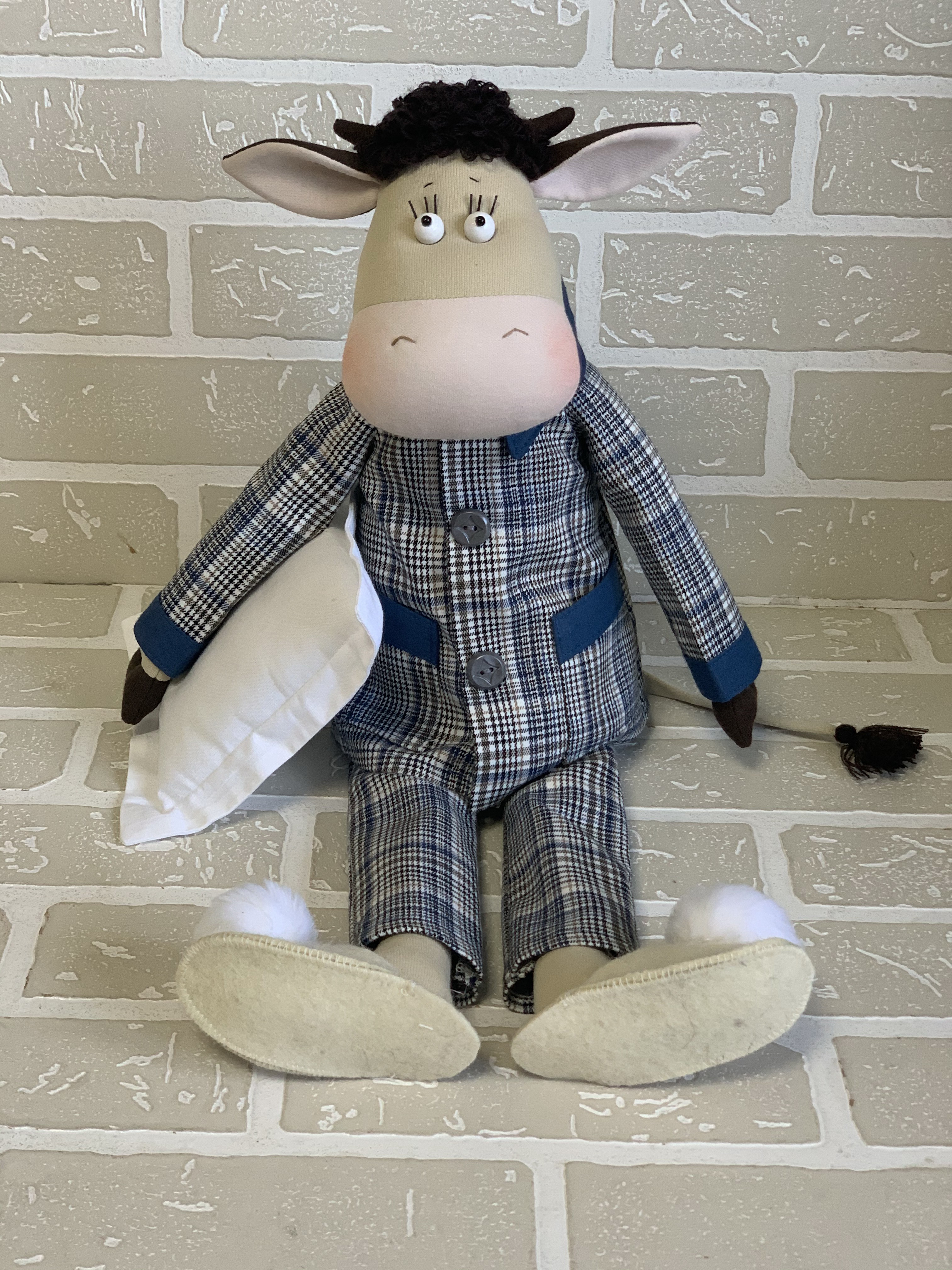 Бык Закат (53*31) Авторская игрушка для интерьера