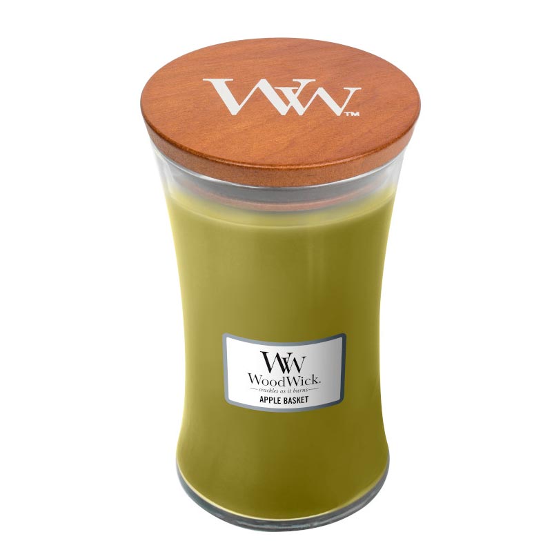 Аромасвеча большая Корзина с яблоками