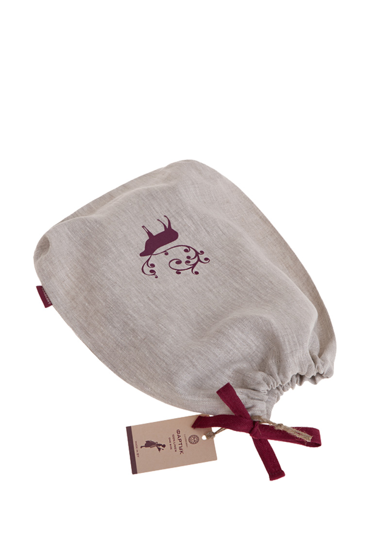 Фартук с вышивкой "ОЛЕНЬ" в мешочке, 100% лен, цвет: натуральный вид 8