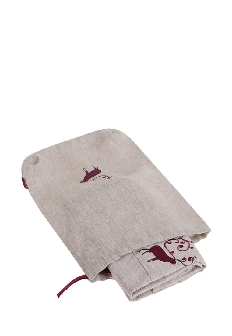Фартук с вышивкой "ОЛЕНЬ" в мешочке, 100% лен, цвет: натуральный вид 9