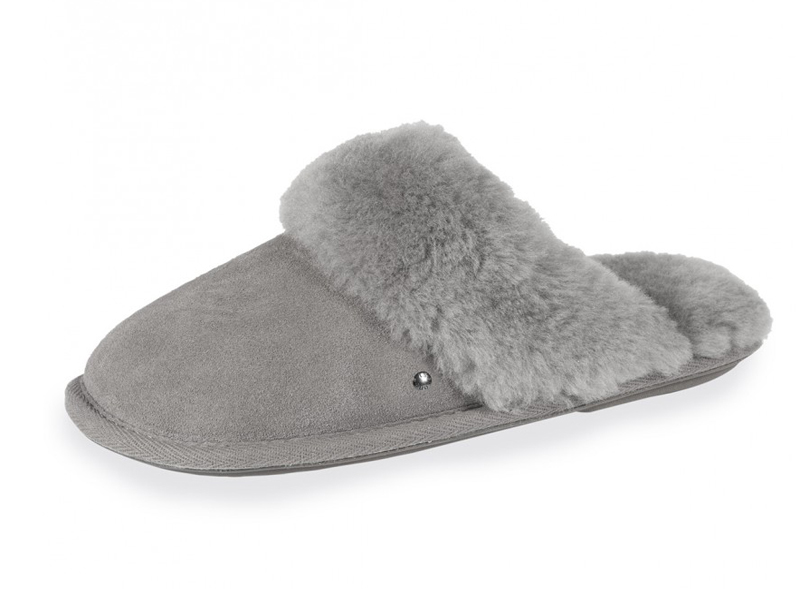 IS 97180  Тапочки-Мюли женские Натукожа Серый / Gris