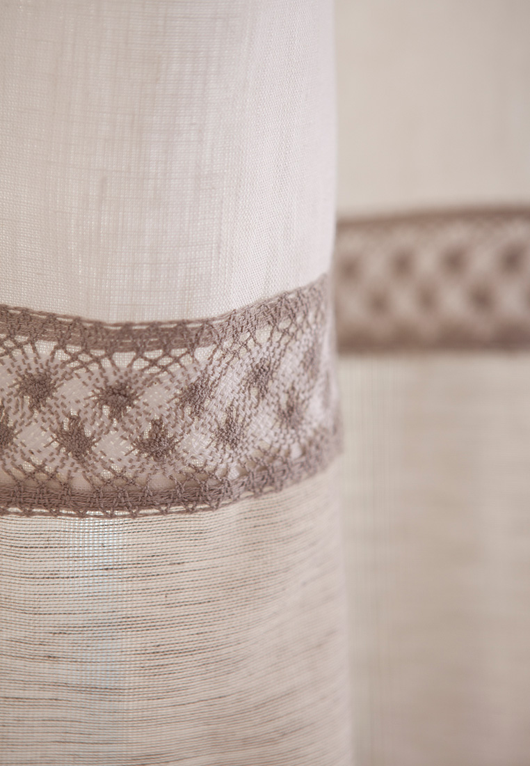 Шторы на петлях "СТРЕКОЗЫ",  р-р: 250х310, белый/натуральный вид 3