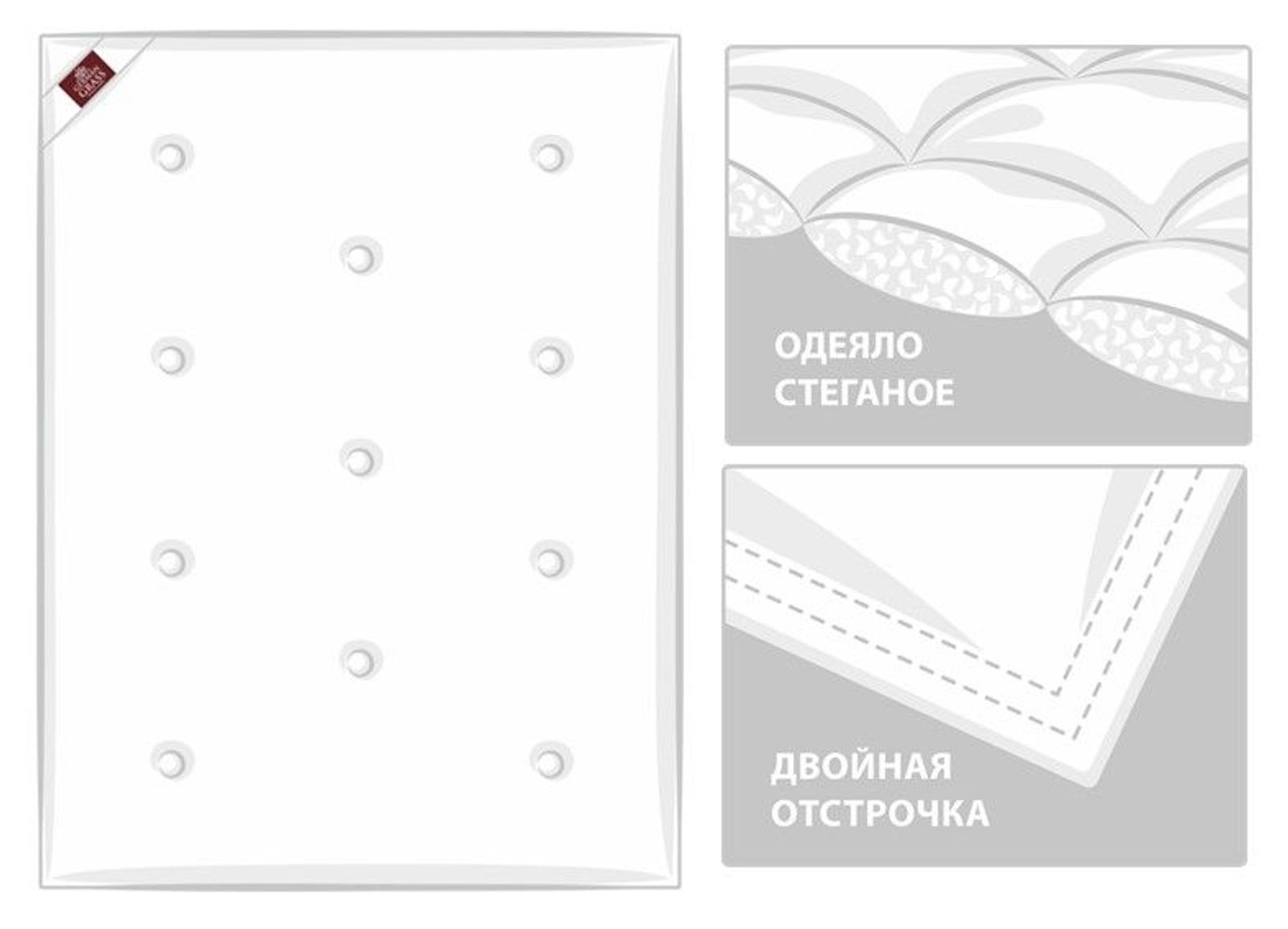 Одеяло LUXURY SILK GRASS всесезонное 150x200 вид 10