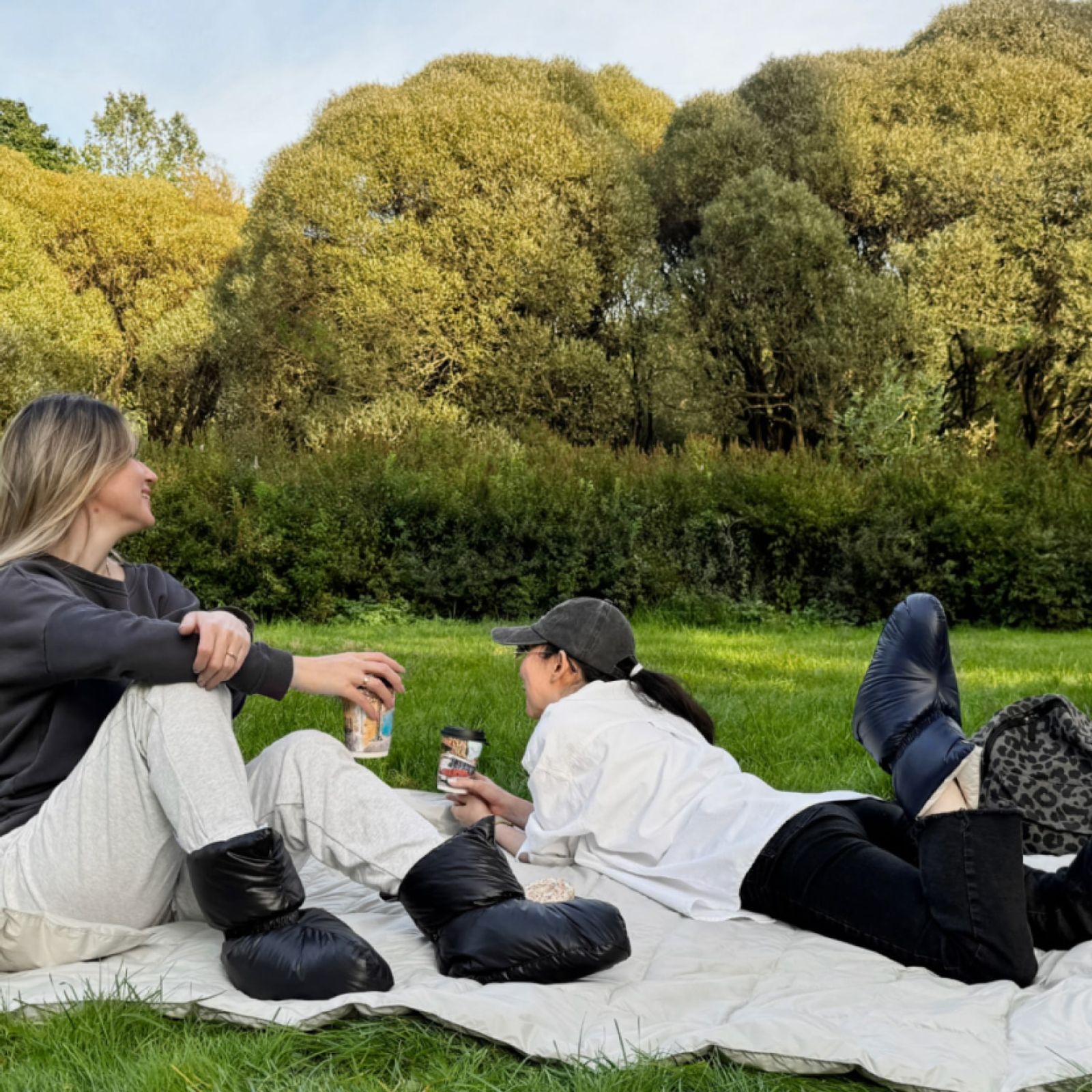 Сапожки-носочки пуховые Comfort Socks Travel Grass LATTE 36-39 р. вид 2