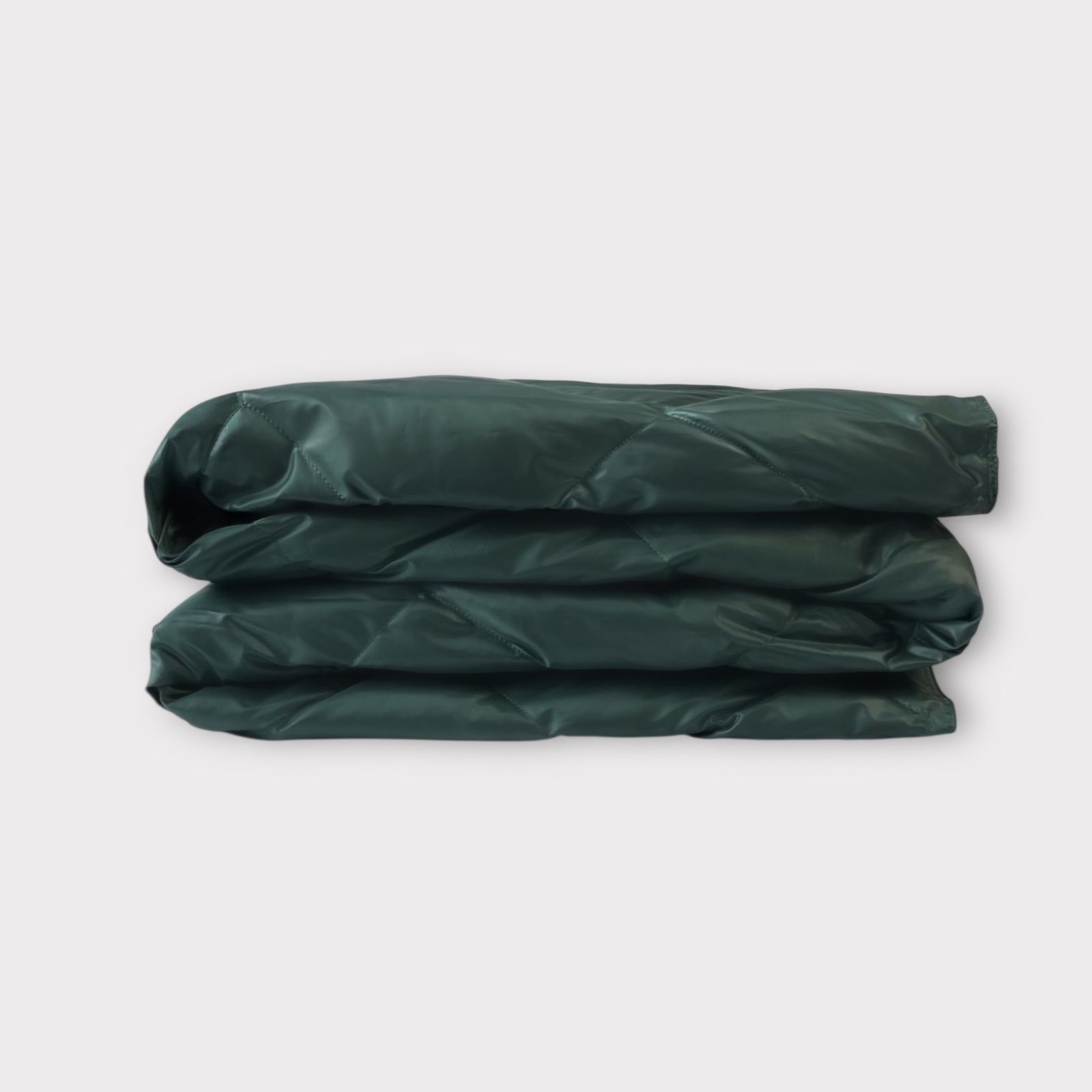 271317 Дорожный плед-пончо пуховый Travel Cape Plaid Grass DARK GREEN 130x170 вид 5