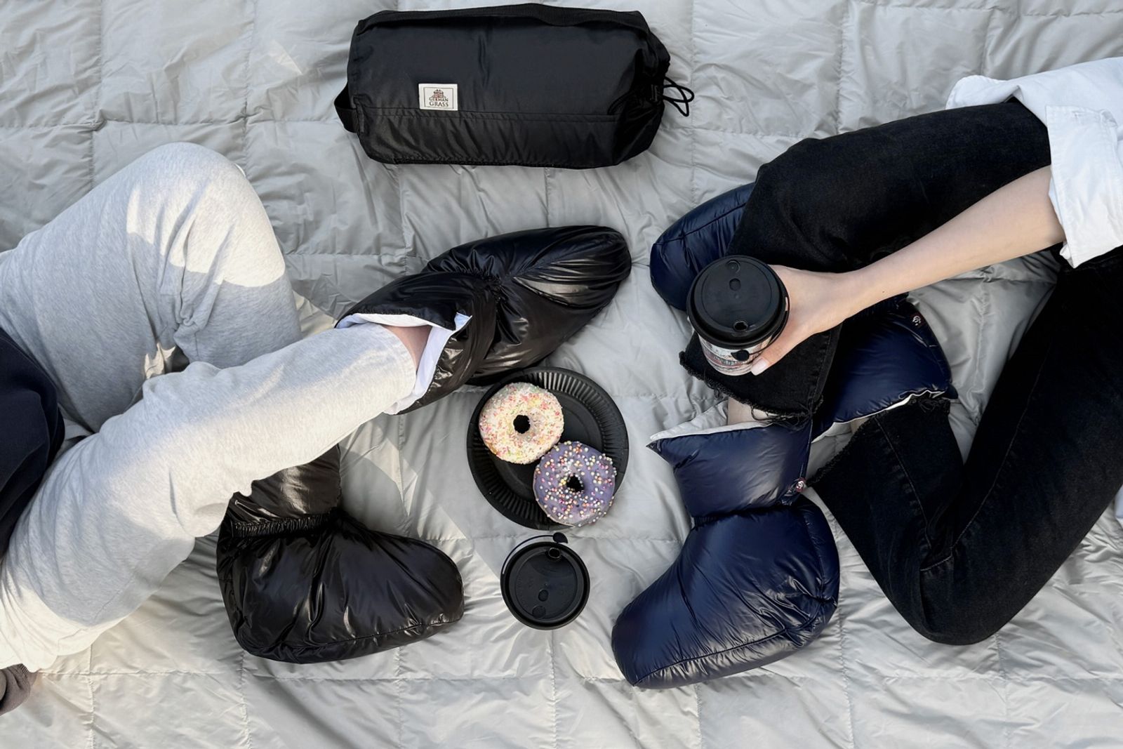 Сапожки-носочки пуховые Comfort Socks Travel Grass Black 36-39 р. вид 5