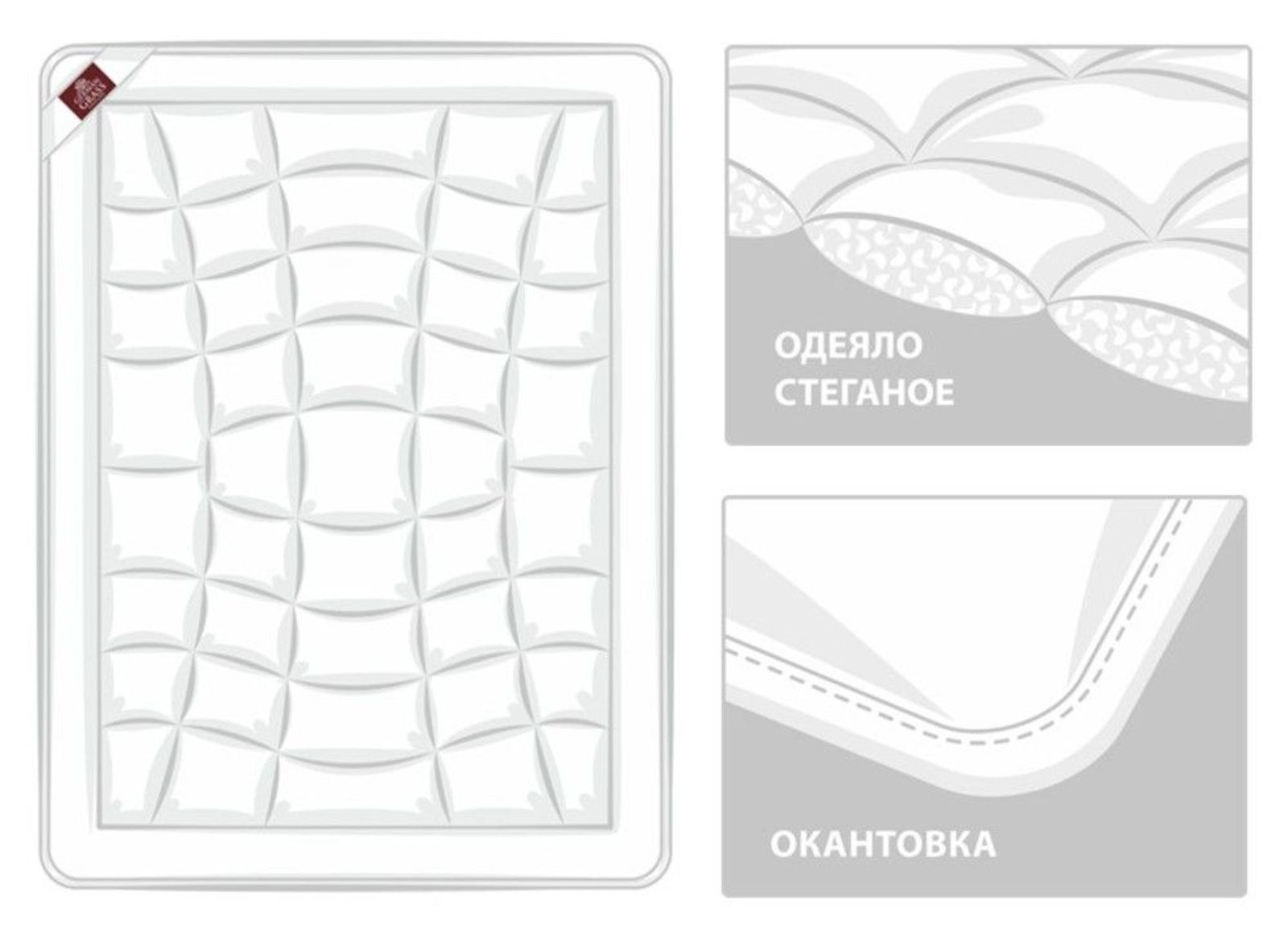 Набор BABY COTTON GRASS всесезонное одеяло 100x150 /подушка 40x60 вид 8