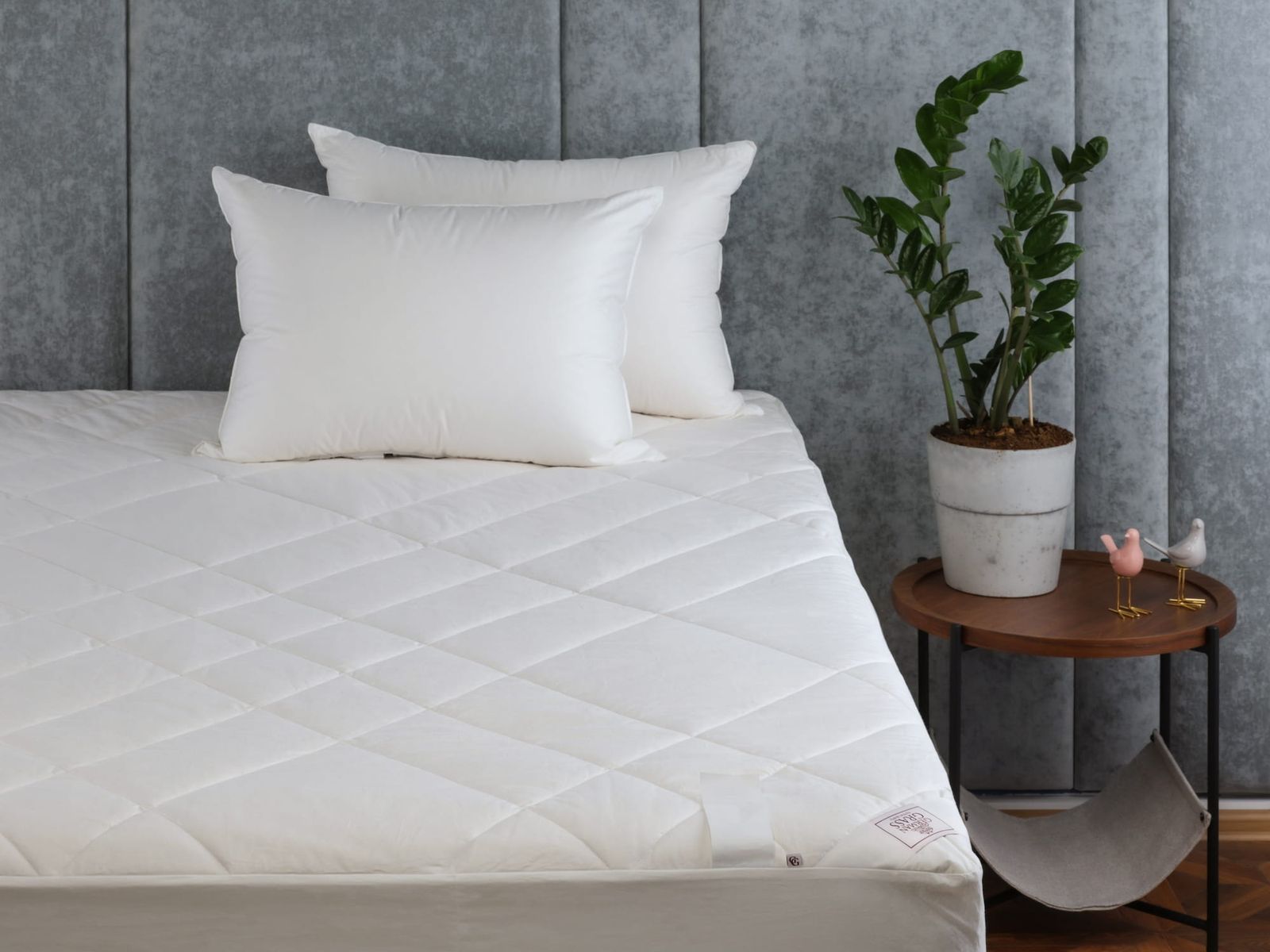 Наматрасник MATTRESS COTTONWASH GRASS легкий с юбкой 140x200x40 вид 3