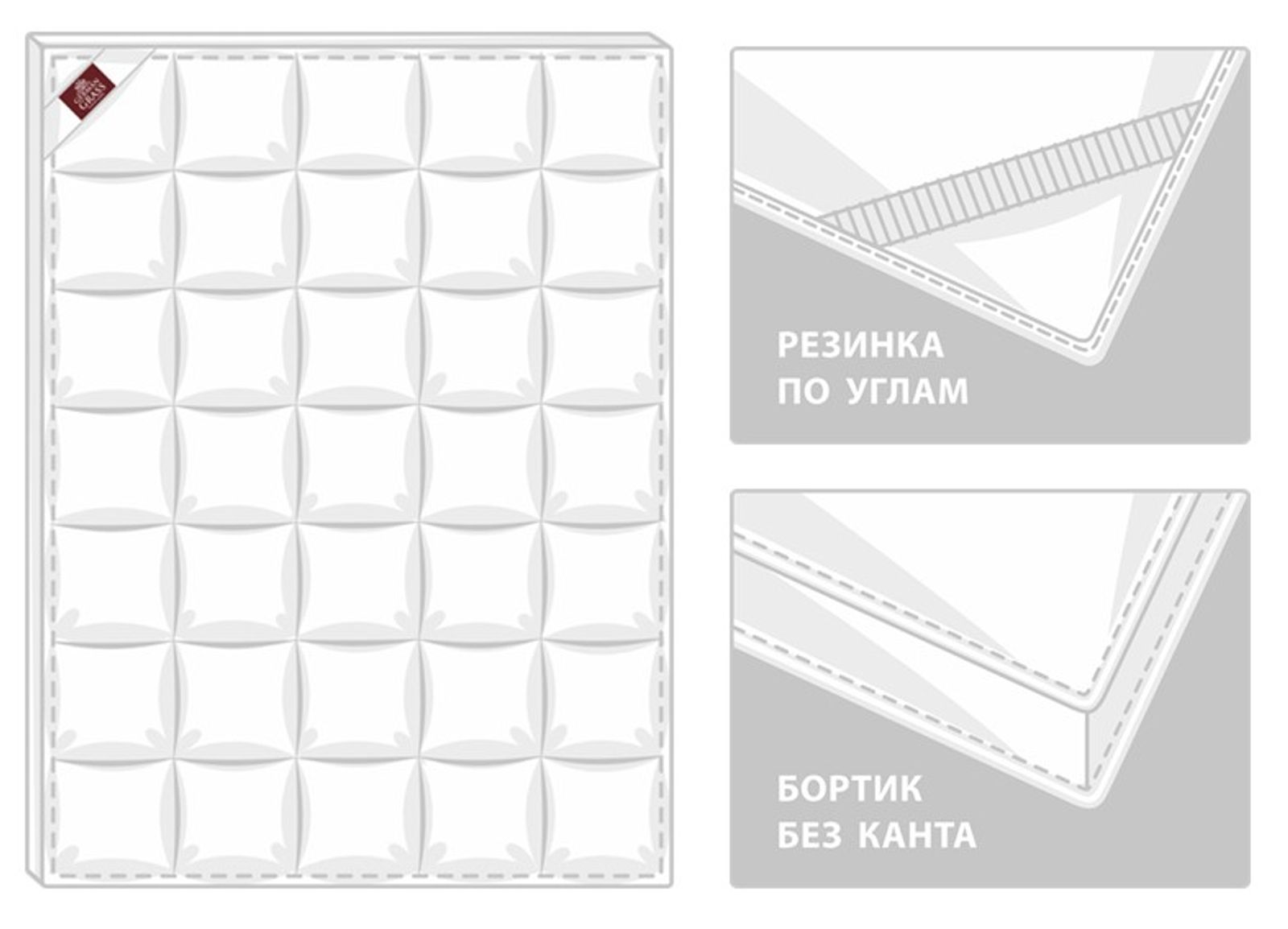 Наматрасник-топпер TOPPER DOWN GRASS 160x200 вид 9