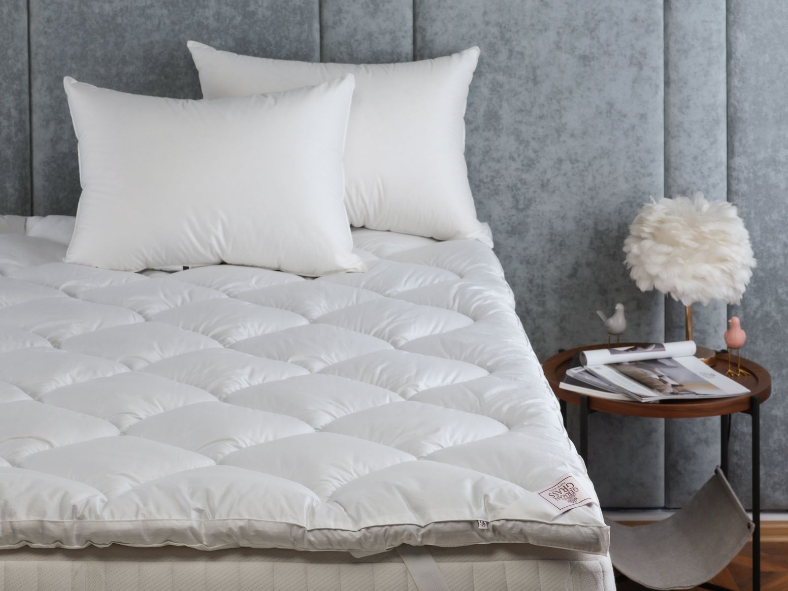 Наматрасник - топпер TOPPER CAMEL WOOL GRASS теплый 200x200 вид 3