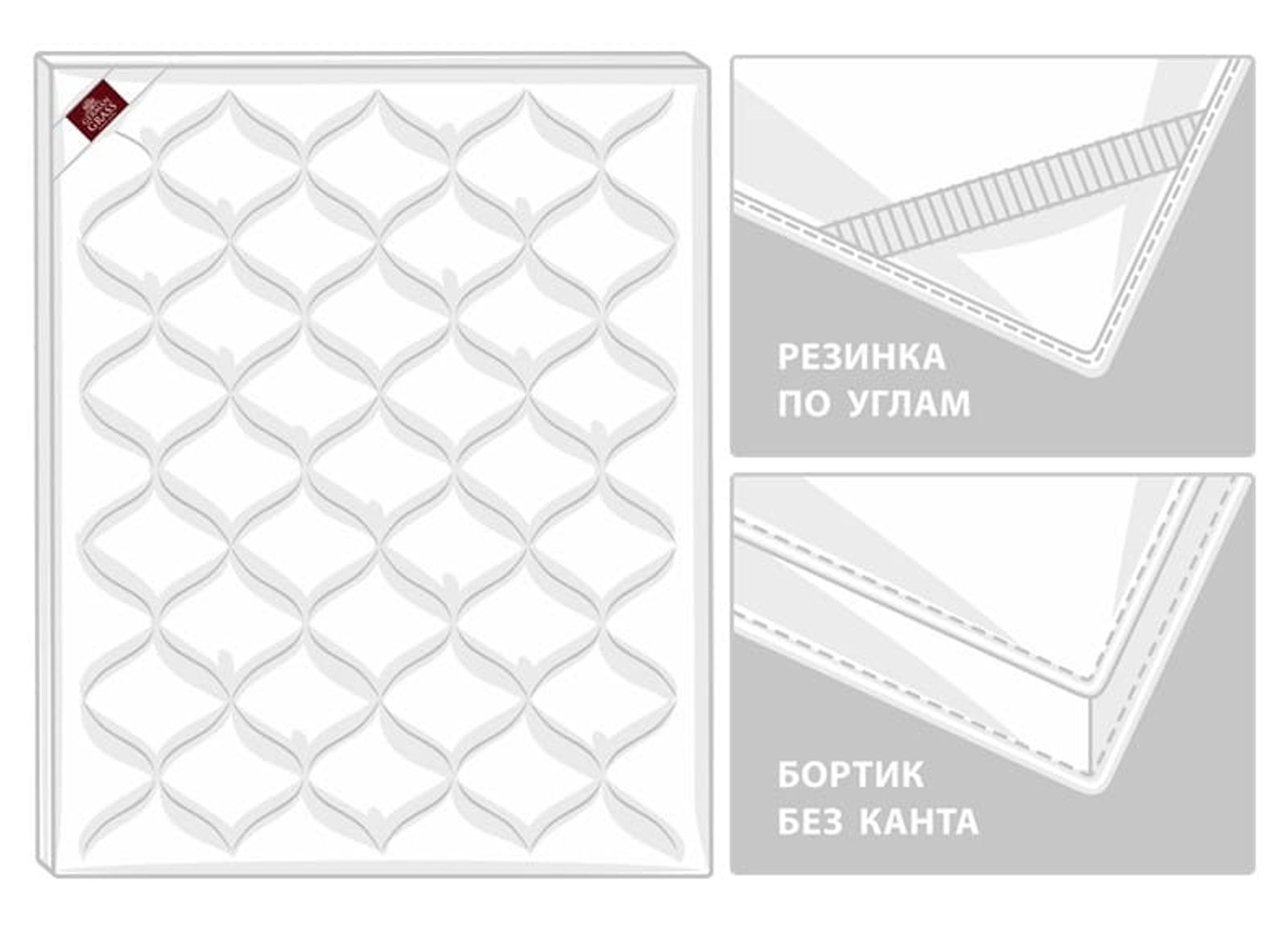 Наматрасник - топпер TOPPER CAMEL WOOL GRASS теплый 200x200 вид 10